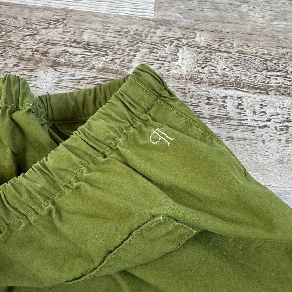 Pilcro Anthropologie Olive Cotton Cargo Pants Utility Jogger Small Gorpcore Y2K